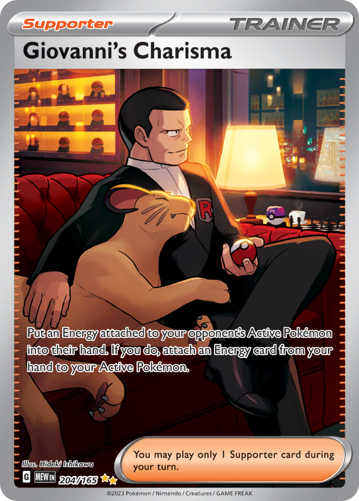 Giovanni's Charisma (204/207) [Scarlet & Violet: 151]