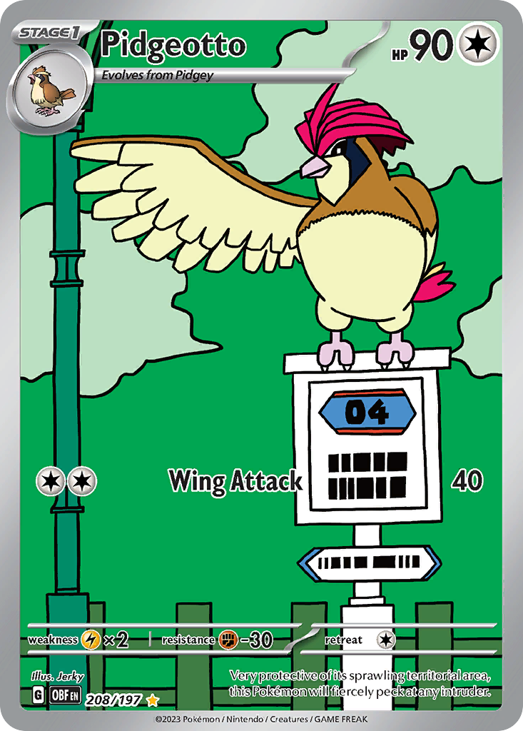 Pidgeotto (208/230) [Scarlet & Violet: Obsidian Flames]