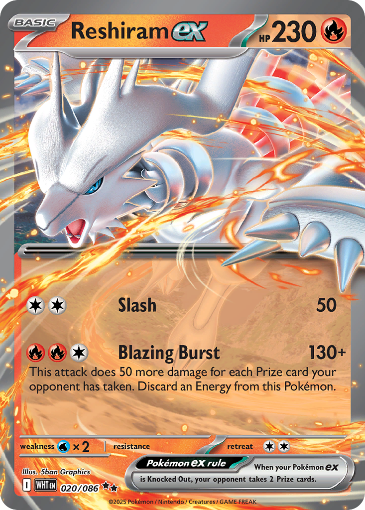 Reshiram ex - White Flare #20