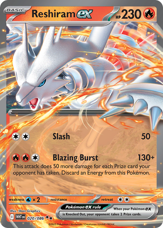 Reshiram ex - White Flare #20
