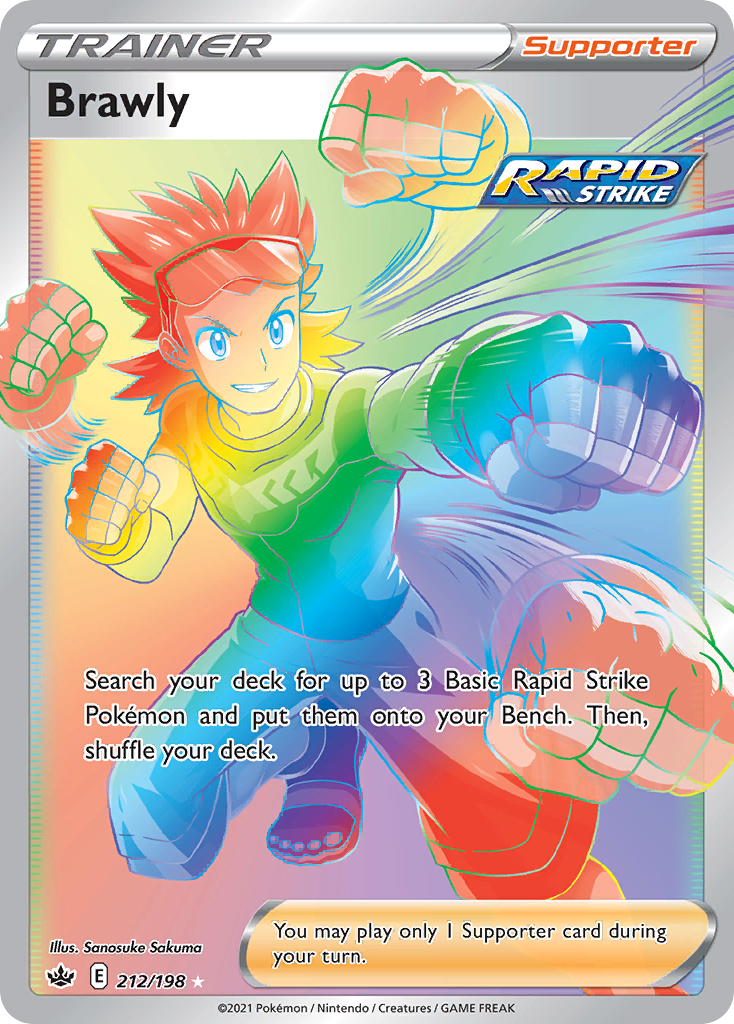 Brawly (Rapid Strike) (212/233) [Sword & Shield: Chilling Reign]