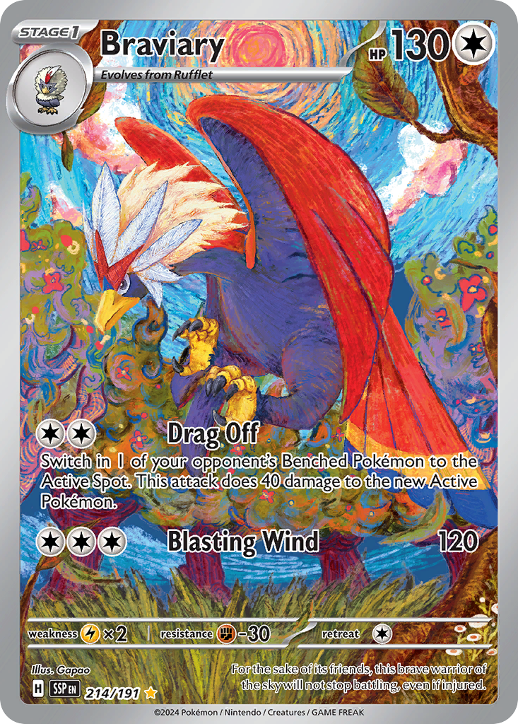 Braviary (214/252) [Scarlet & Violet: Surging Sparks]