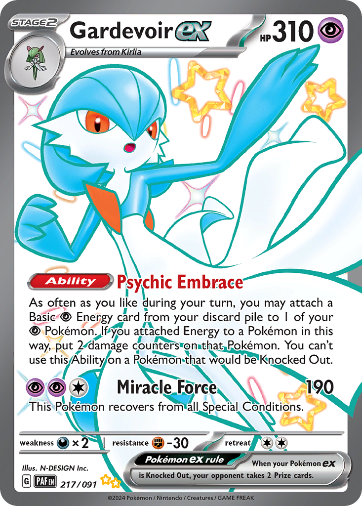 Gardevoir ex (ex) (217/245) [Scarlet & Violet: Paldean Fates]