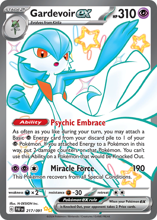 Gardevoir ex (ex) (217/245) [Scarlet & Violet: Paldean Fates]