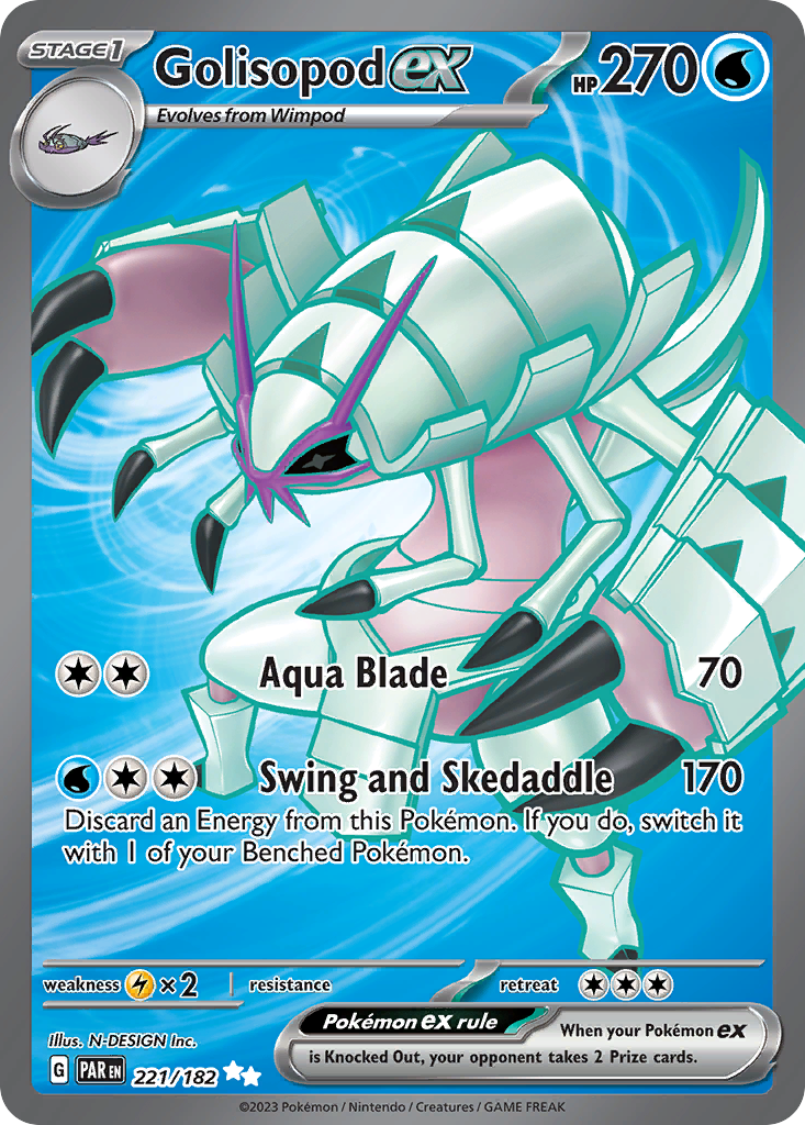 Golisopod ex (ex) (221/266) [Scarlet & Violet: Paradox Rift]