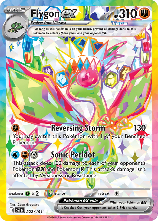 Flygon ex (Tera, ex) (222/252) [Scarlet & Violet: Surging Sparks]