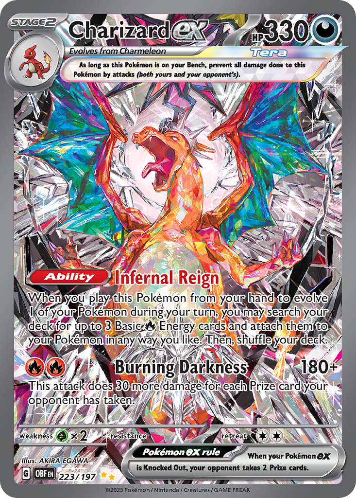 Charizard ex (ex, Tera) (223/230) [Scarlet & Violet: Obsidian Flames]