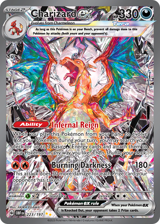 Charizard ex (ex, Tera) (223/230) [Scarlet & Violet: Obsidian Flames]