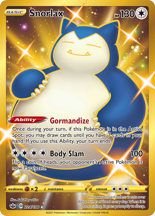 Snorlax (224/233) [Sword & Shield: Chilling Reign]