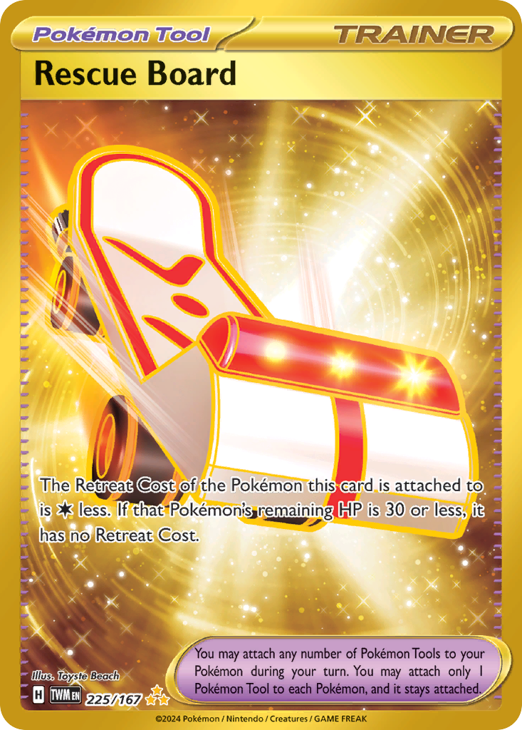 Rescue Board (Pokémon Tool) (225/226) [Scarlet & Violet: Twilight Masquerade]