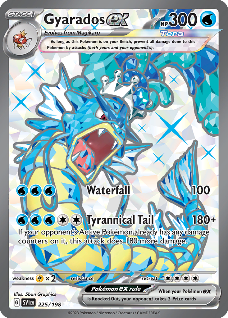 Gyarados ex (Tera, ex) (225/258) [Scarlet & Violet]
