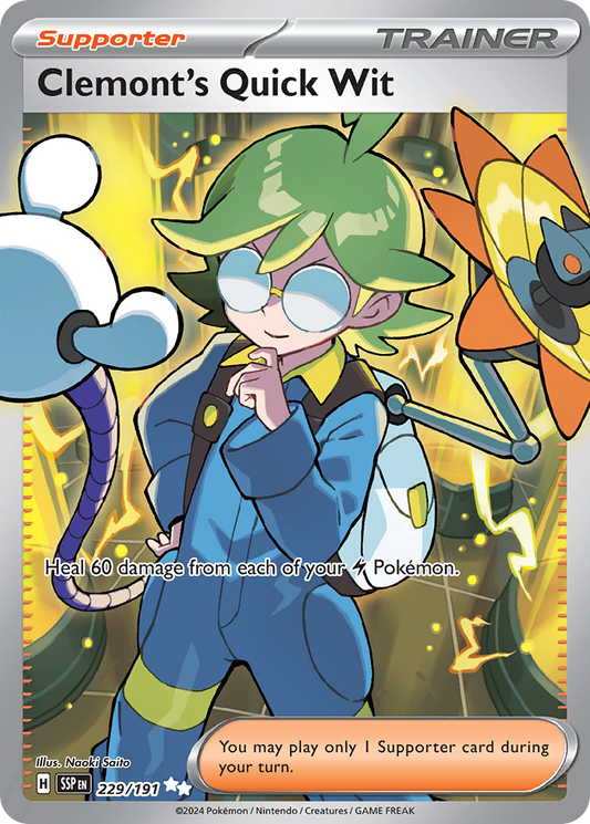Clemont's Quick Wit (229/252) [Scarlet & Violet: Surging Sparks]