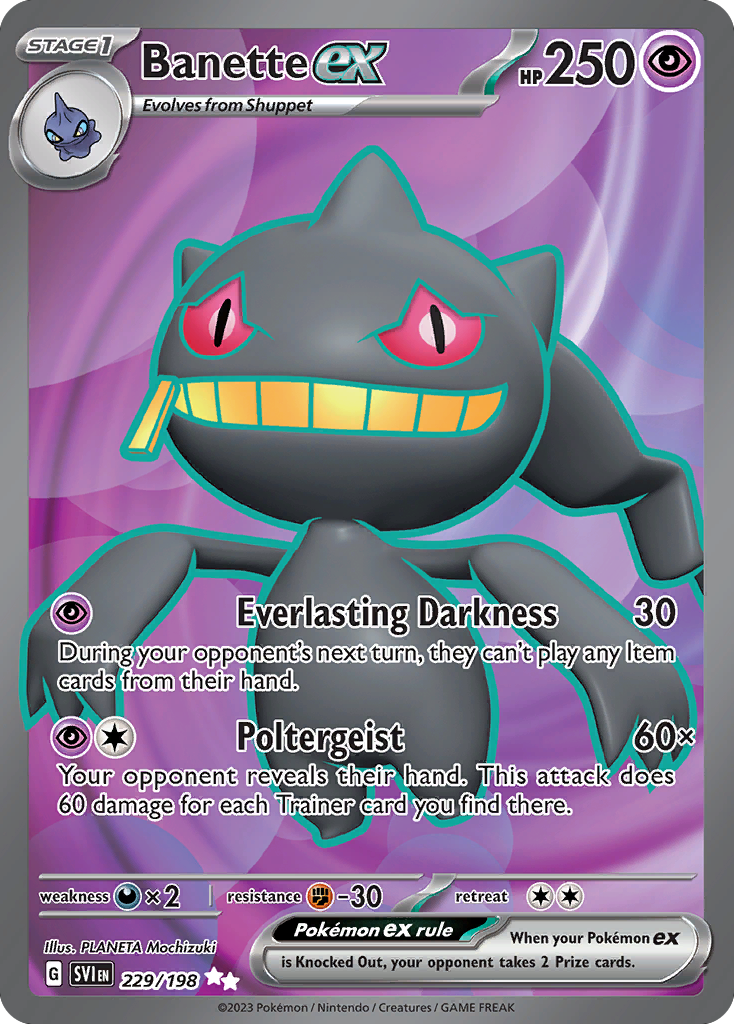 Banette ex (ex) (229/258) [Scarlet & Violet]