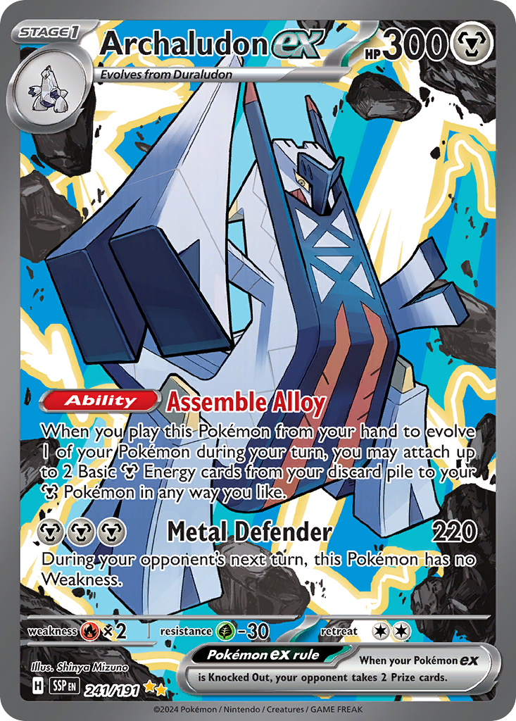Archaludon ex (ex) (241/252) [Scarlet & Violet: Surging Sparks]