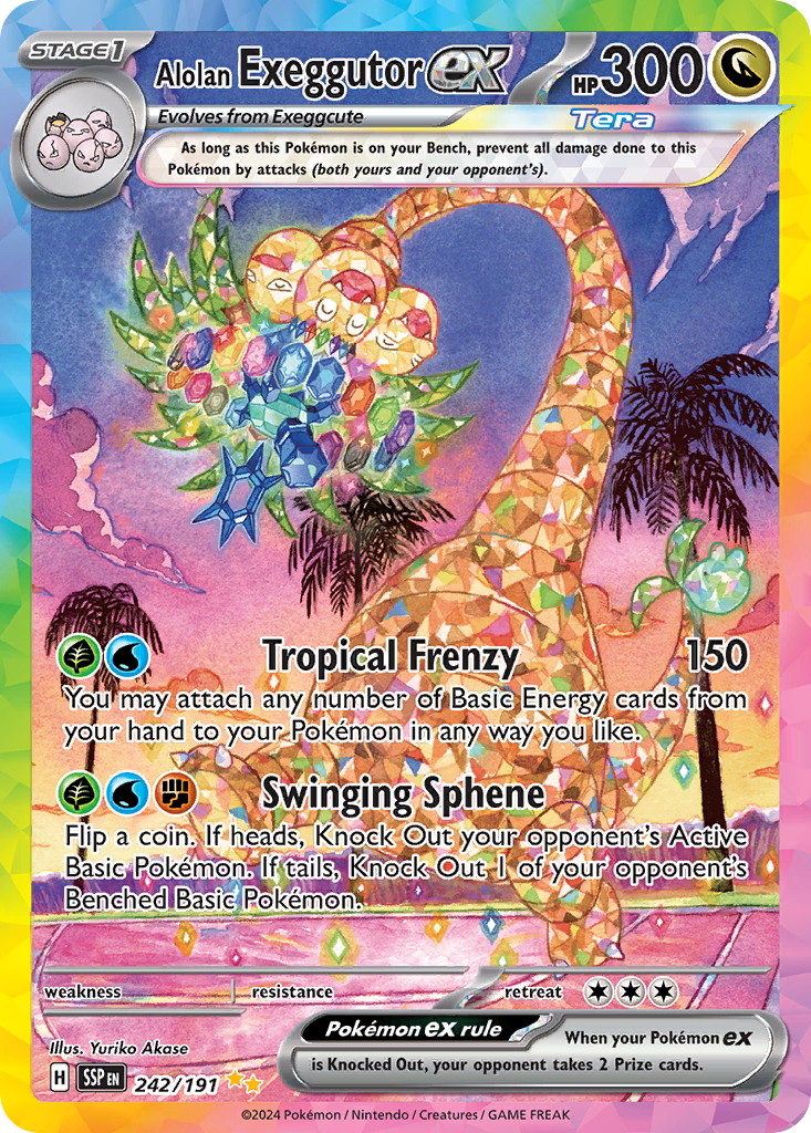 Alolan Exeggutor ex (Tera, ex) (242/252) [Scarlet & Violet: Surging Sparks]