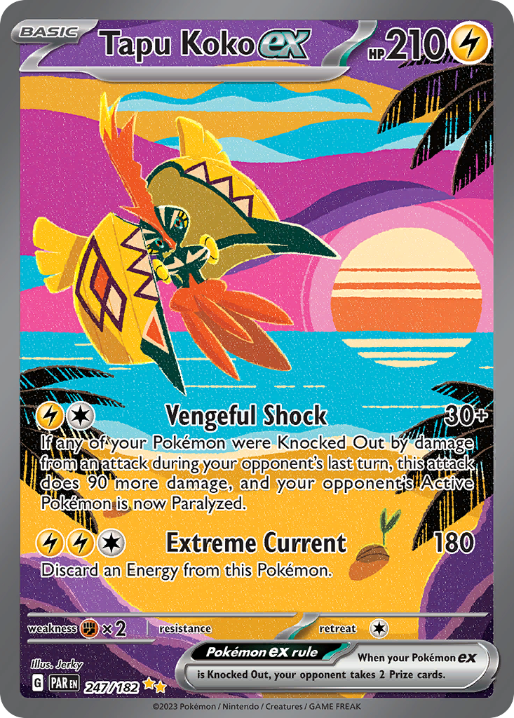 Tapu Koko ex (ex) (247/266) [Scarlet & Violet: Paradox Rift]