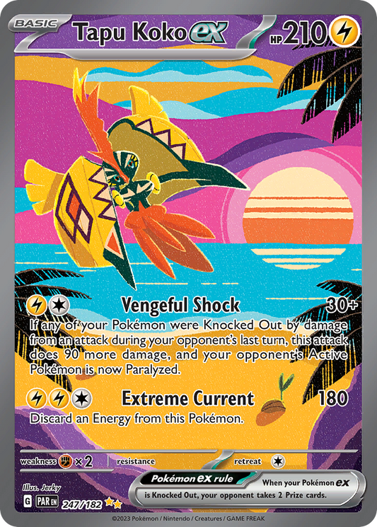 Tapu Koko ex (ex) (247/266) [Scarlet & Violet: Paradox Rift]