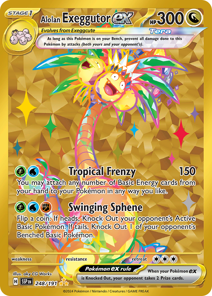 Alolan Exeggutor ex (Tera, ex) (248/252) [Scarlet & Violet: Surging Sparks]