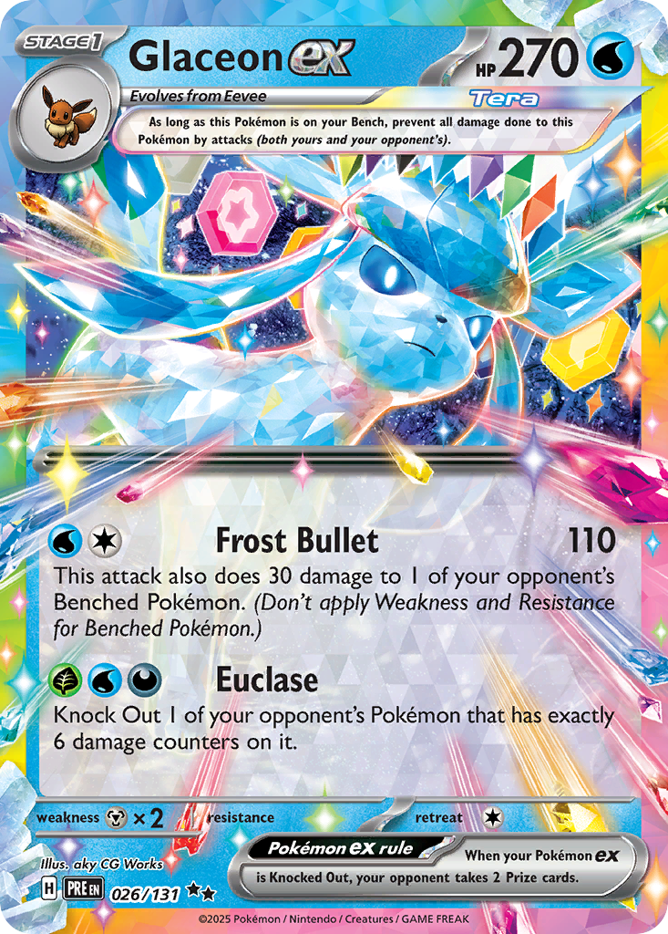 Glaceon ex (Tera, ex) (26/180) [Scarlet & Violet: Prismatic Evolutions]