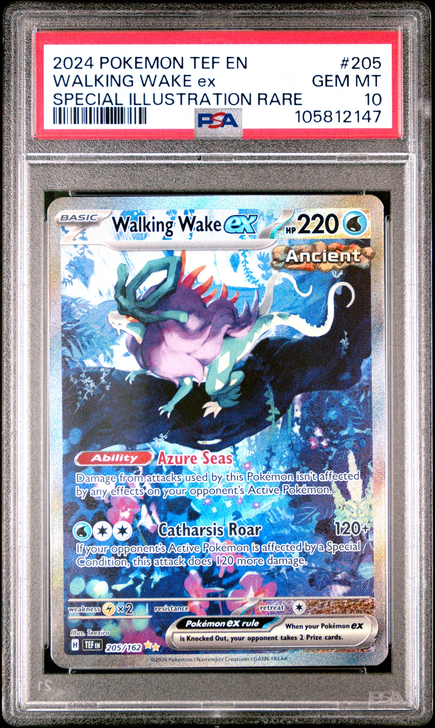 PSA 10 GEM MT WALKING WAKE ex #205 SPECIAL ILLUSTRATION RARE 2024