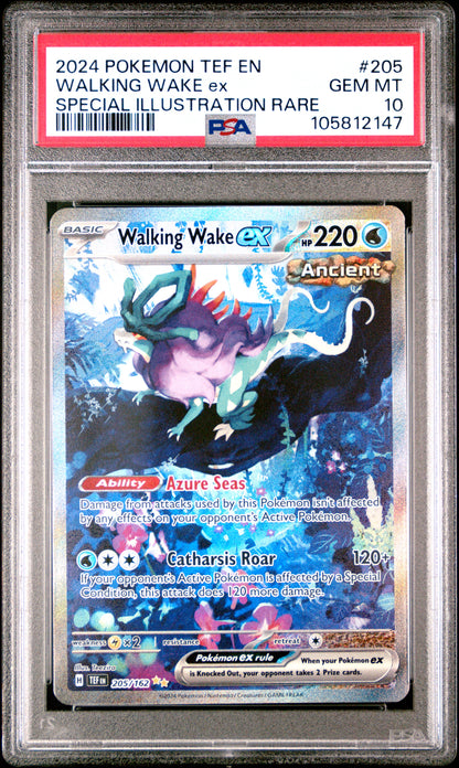 PSA 10 GEM MT WALKING WAKE ex #205 SPECIAL ILLUSTRATION RARE 2024