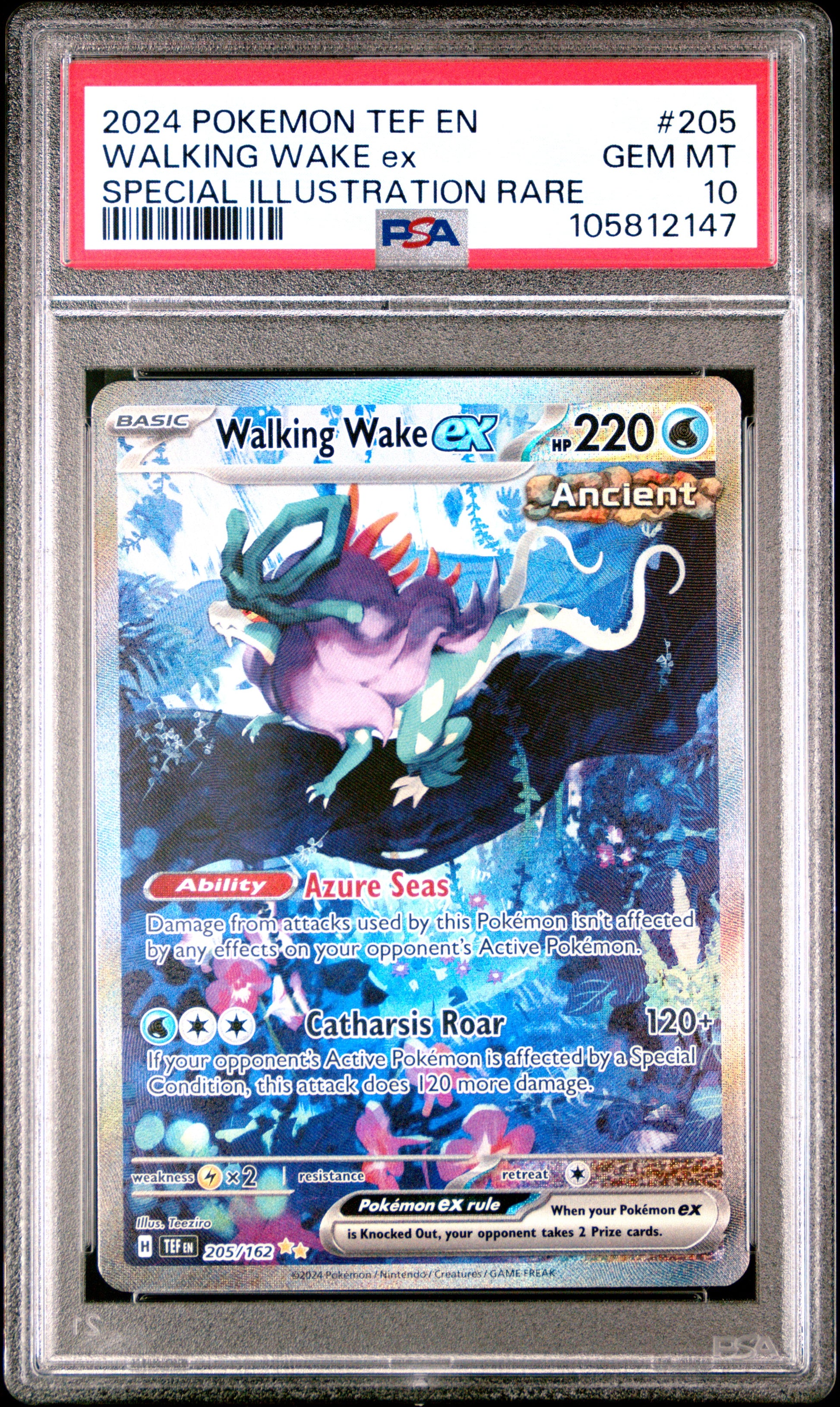 Walking Wake Ex Special Illustration Rare Pokemon Tef En-Temporal Forces 205 NM 