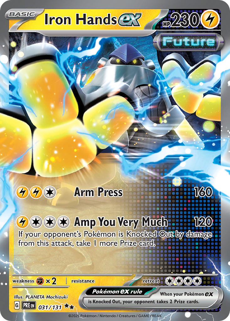 Iron Hands ex (ex, Future) (31/180) [Scarlet & Violet: Prismatic Evolutions]