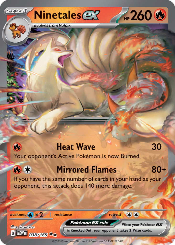 Ninetales ex (ex) (38/207) [Scarlet & Violet: 151]