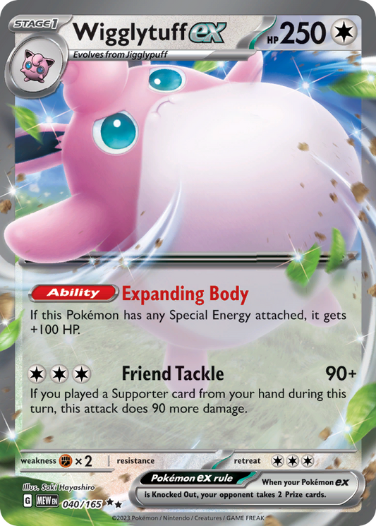 Wigglytuff ex (ex) (40/207) [Scarlet & Violet: 151]