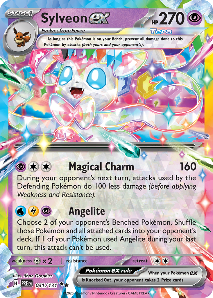 Sylveon ex (Tera, ex) (41/180) [Scarlet & Violet: Prismatic Evolutions]