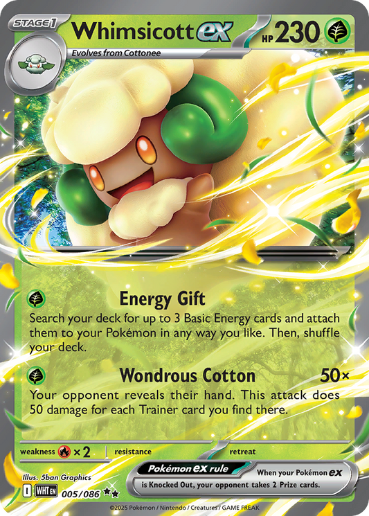 Whimsicott ex - White Flare #5