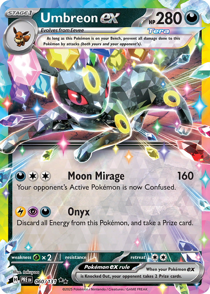 Umbreon ex (Tera, ex) (60/180) [Scarlet & Violet: Prismatic Evolutions]