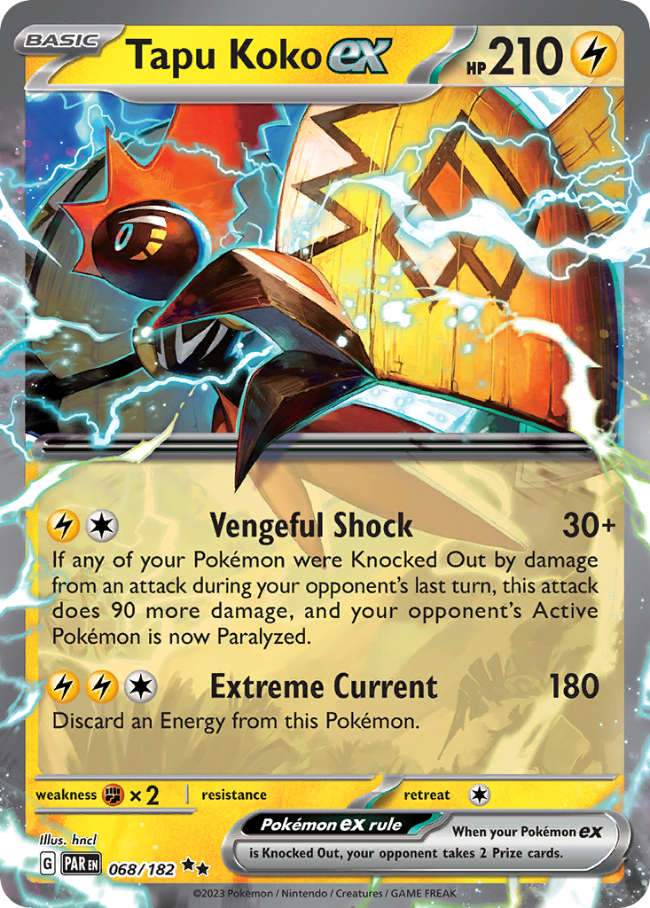 Tapu Koko ex (ex) (68/266) [Scarlet & Violet: Paradox Rift]