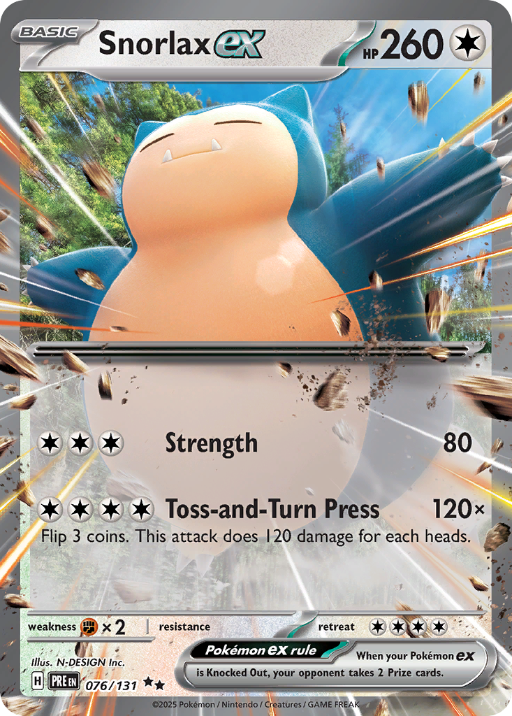 Snorlax ex (ex) (76/180) [Scarlet & Violet: Prismatic Evolutions]