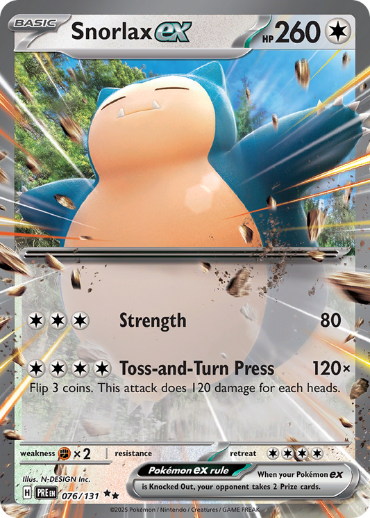 Snorlax ex (ex) (76/180) [Scarlet & Violet: Prismatic Evolutions]