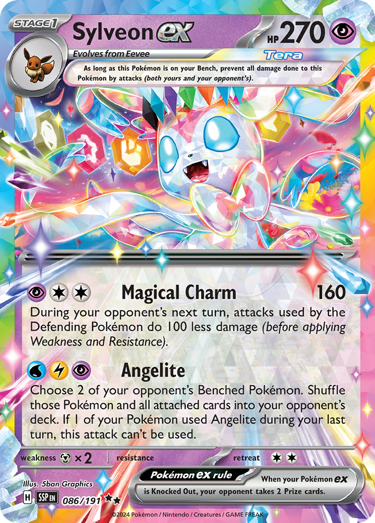 Sylveon ex (Tera, ex) (86/252) [Scarlet & Violet: Surging Sparks]