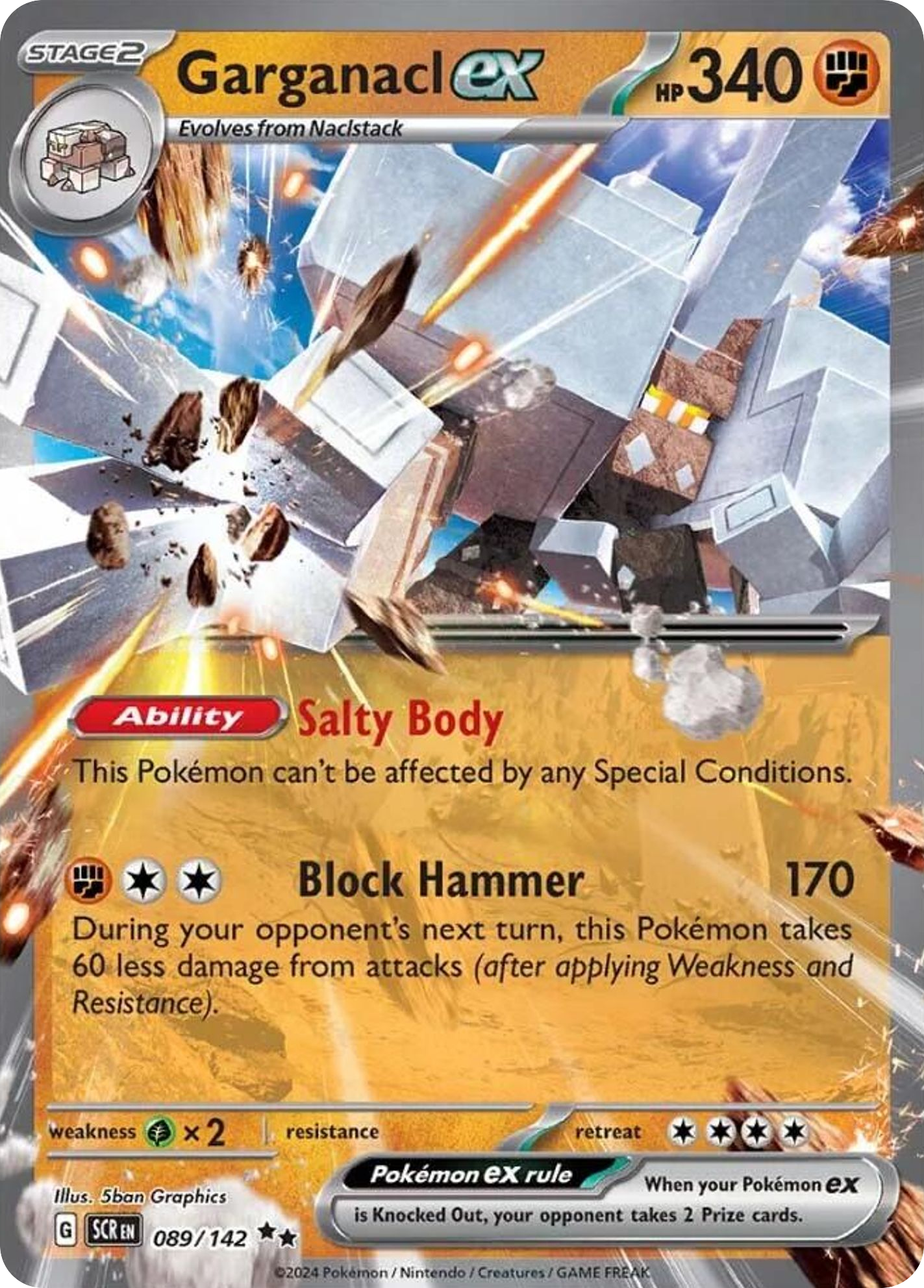 Garganacl ex (ex) (89/175) [Scarlet & Violet: Stellar Crown]