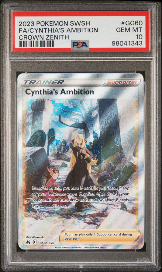 Fa/Cynthia's Ambition Crown Zenith Pokemon Sword And Shield Crown Zenith GG60 NM