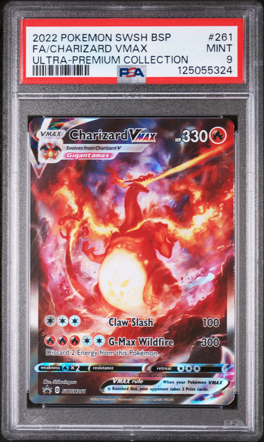 Fa/Charizard Vmax Ultra-Premium Collection Pokemon Swsh Black Star Promo 261 NM 