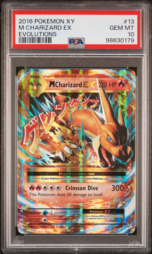 M Charizard Ex Pokemon Xy Evolutions 13 NM PSA 10