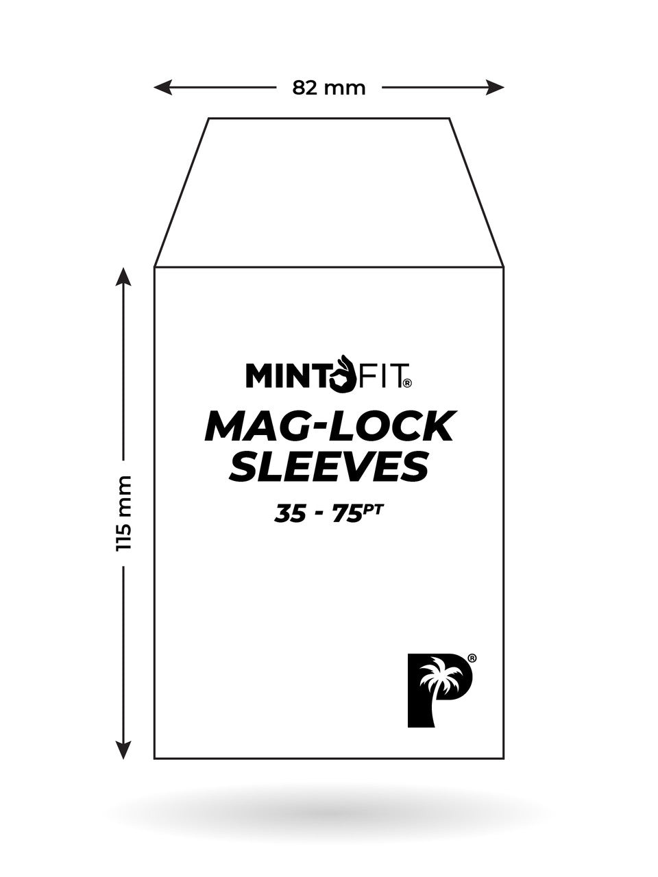 Palms Off Gaming - MintFit Mag-Lock Card Case Sleeves (35pt-75pt) - 100pc