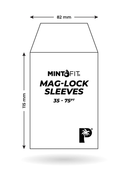 Palms Off Gaming - MintFit Mag-Lock Card Case Sleeves (35pt-75pt) - 100pc