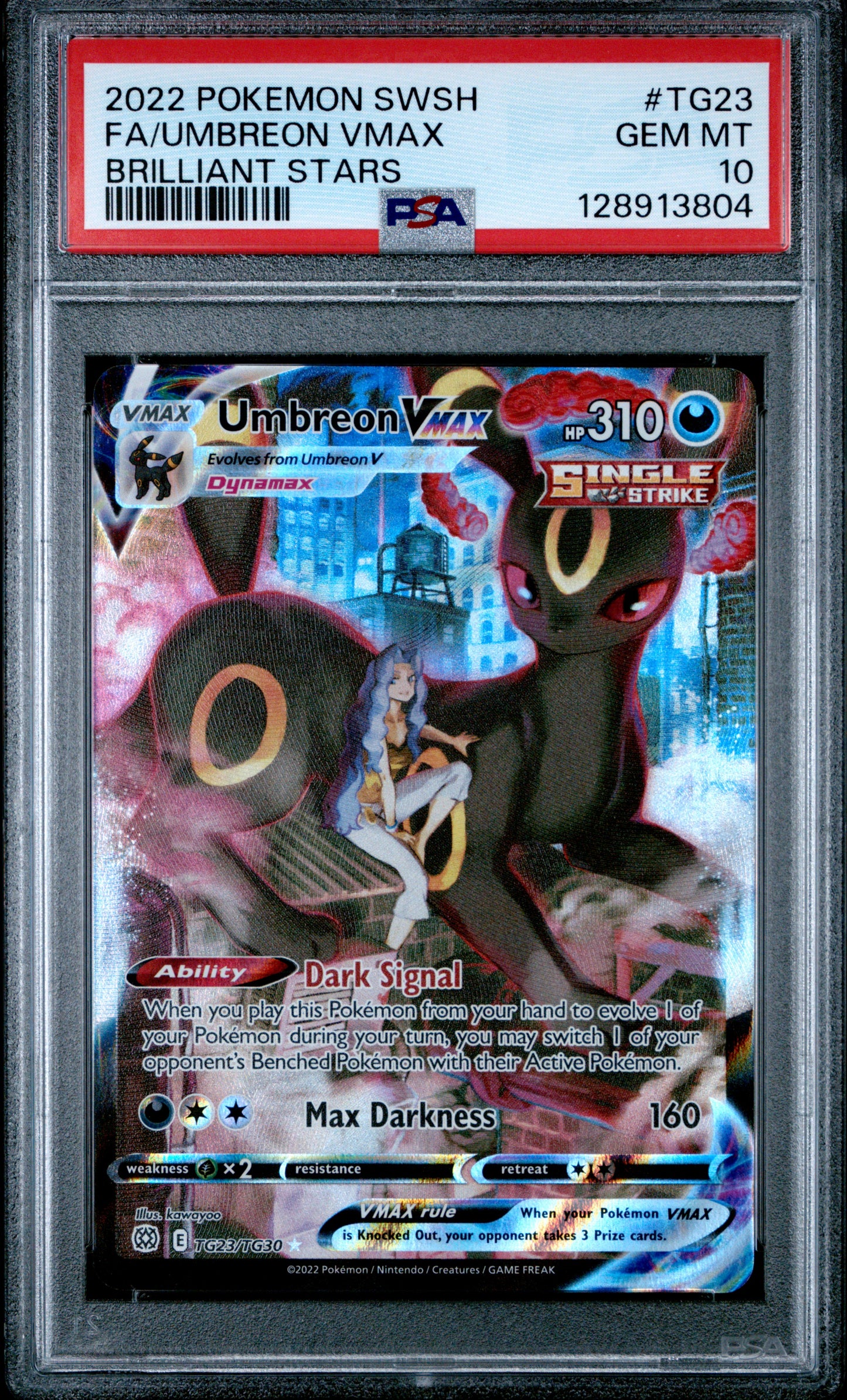 Fa/Umbreon Vmax Brilliant Stars Pokemon Sword & Shield Brilliant Stars TG23 NM P