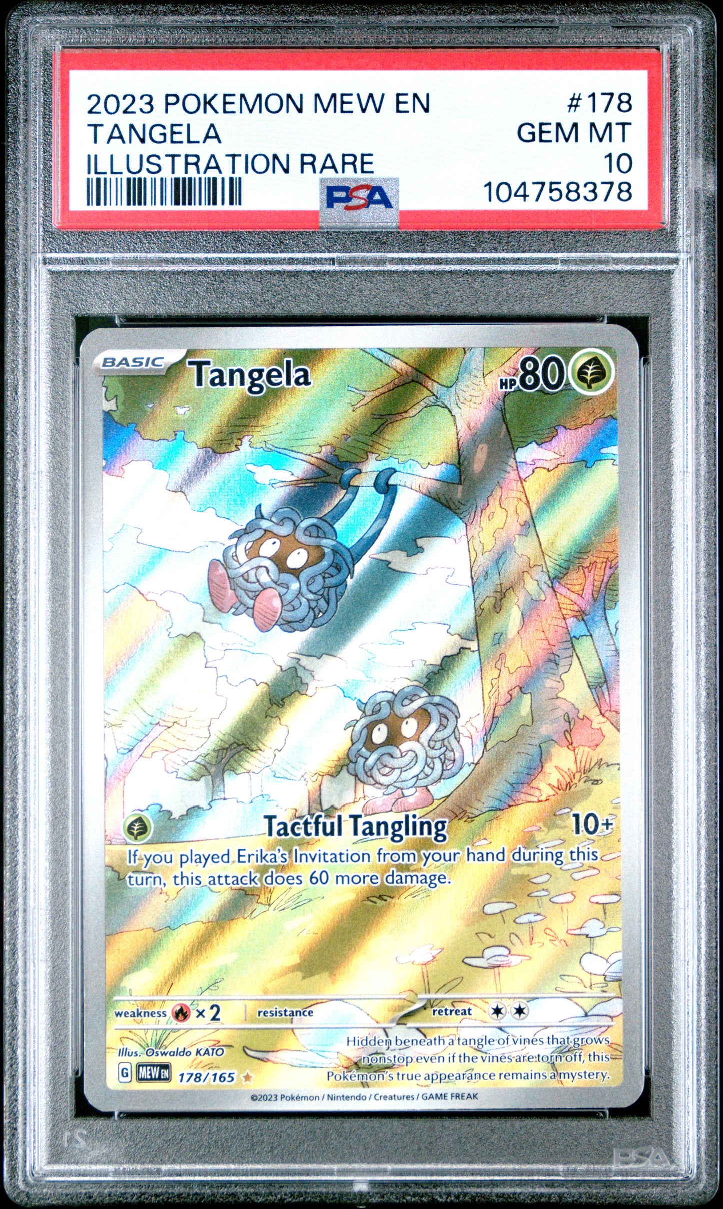 PSA 10 GEM MT TANGELA #178 ILLUSTRATION RARE 2023