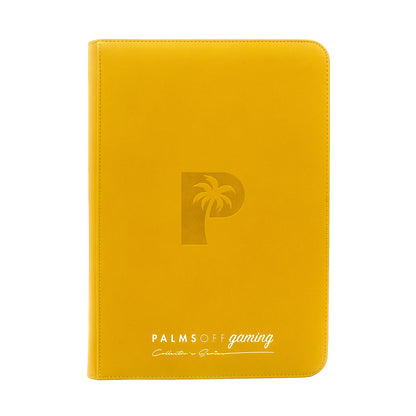 Palms Off Gaming - Collector's Series 9 Pocket Zip Trading Card Binder - PICK YOUR COLOUR