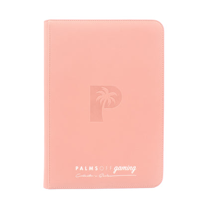 Palms Off Gaming - Collector's Series 9 Pocket Zip Trading Card Binder - PICK YOUR COLOUR