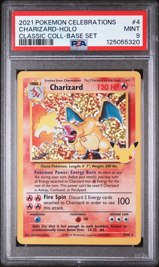 Charizard-Holo Classic Coll-Base Set Pokemon Celebrations Classic Collection 4 N