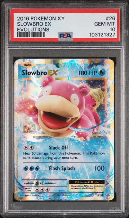 Slowbro Ex Evolutions Pokemon Xy Evolutions 26 NM PSA 10