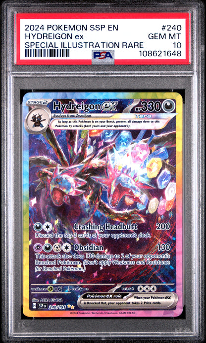 PSA 10 GEM MT HYDREIGON ex #240 SPECIAL ILLUSTRATION RARE 2024
