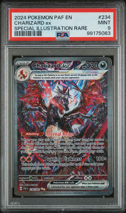 PSA 9 MINT CHARIZARD ex #234 SPECIAL ILLUSTRATION RARE 2024